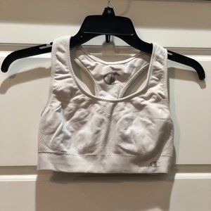 White Champion Racerback Sports Bra